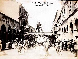 Philippeville - 3e Zouaves - Retour de Chine - 1902